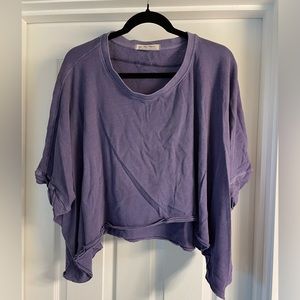 Free People We The Free Oversized Cropped Tee